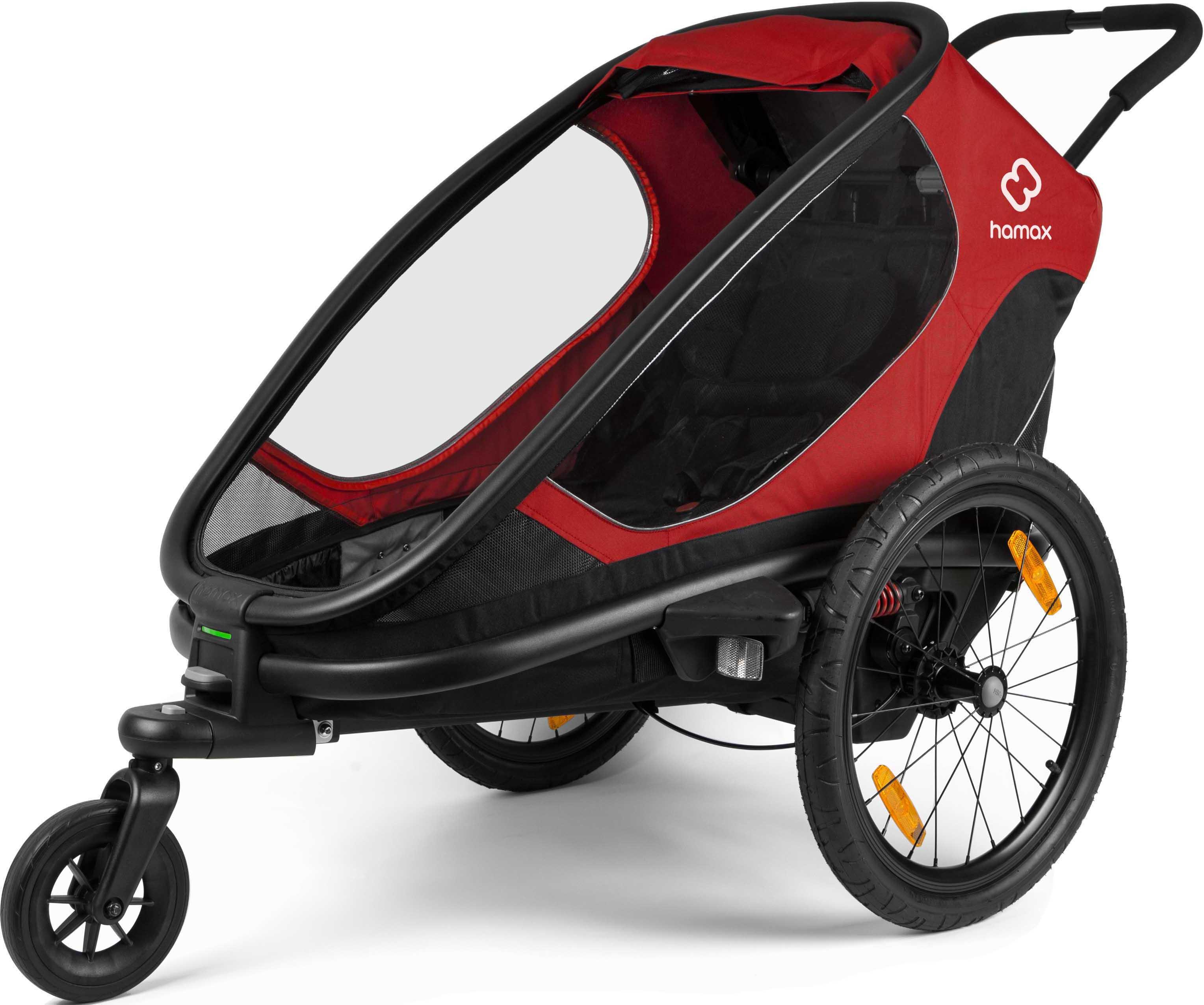 Outback One Child Bike Trailer, Green/Black