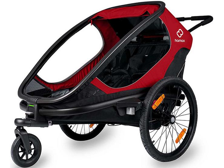 Outback Twin Child Bike Trailer, Red/Black
