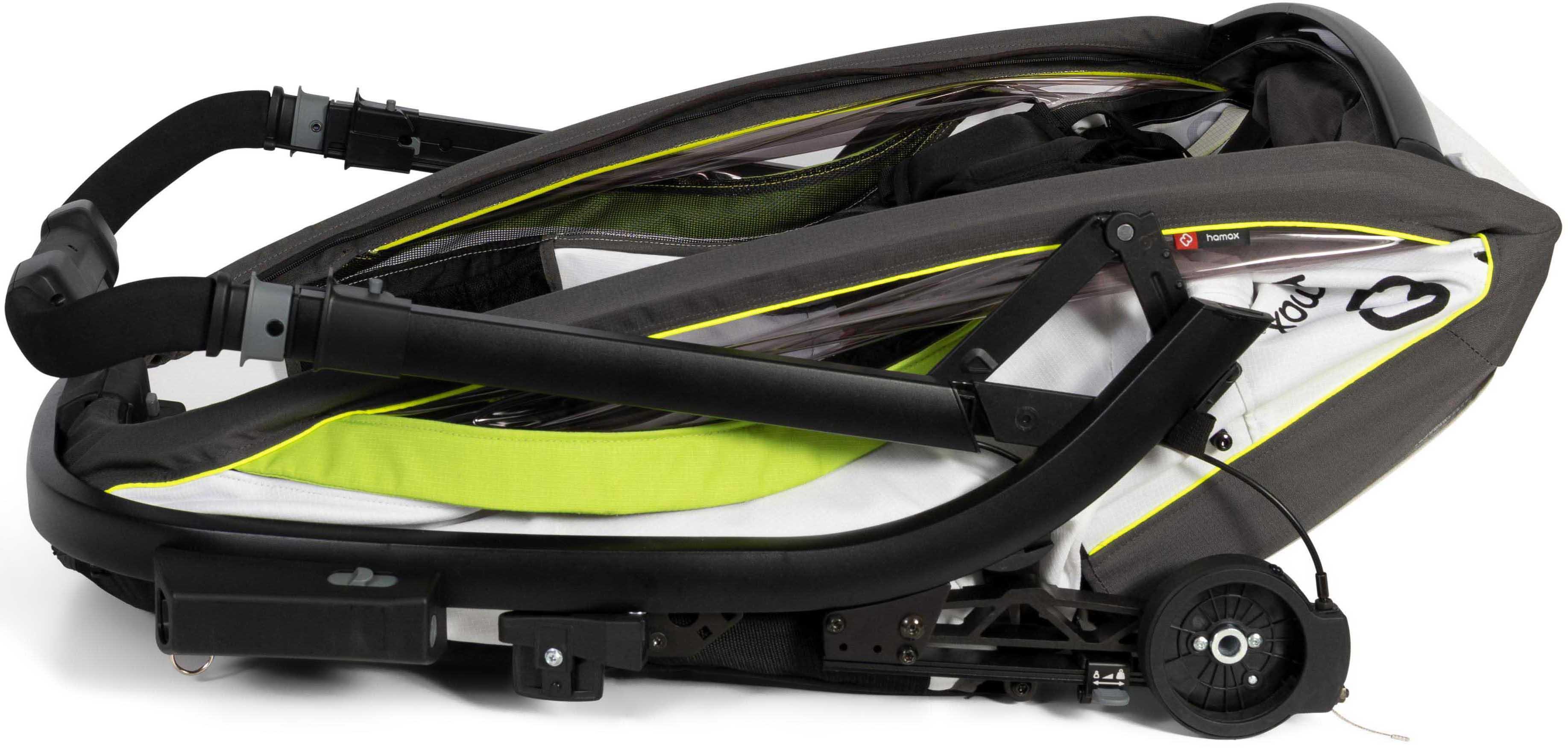 Breeze Twin Bike Trailer, Navy/Cream