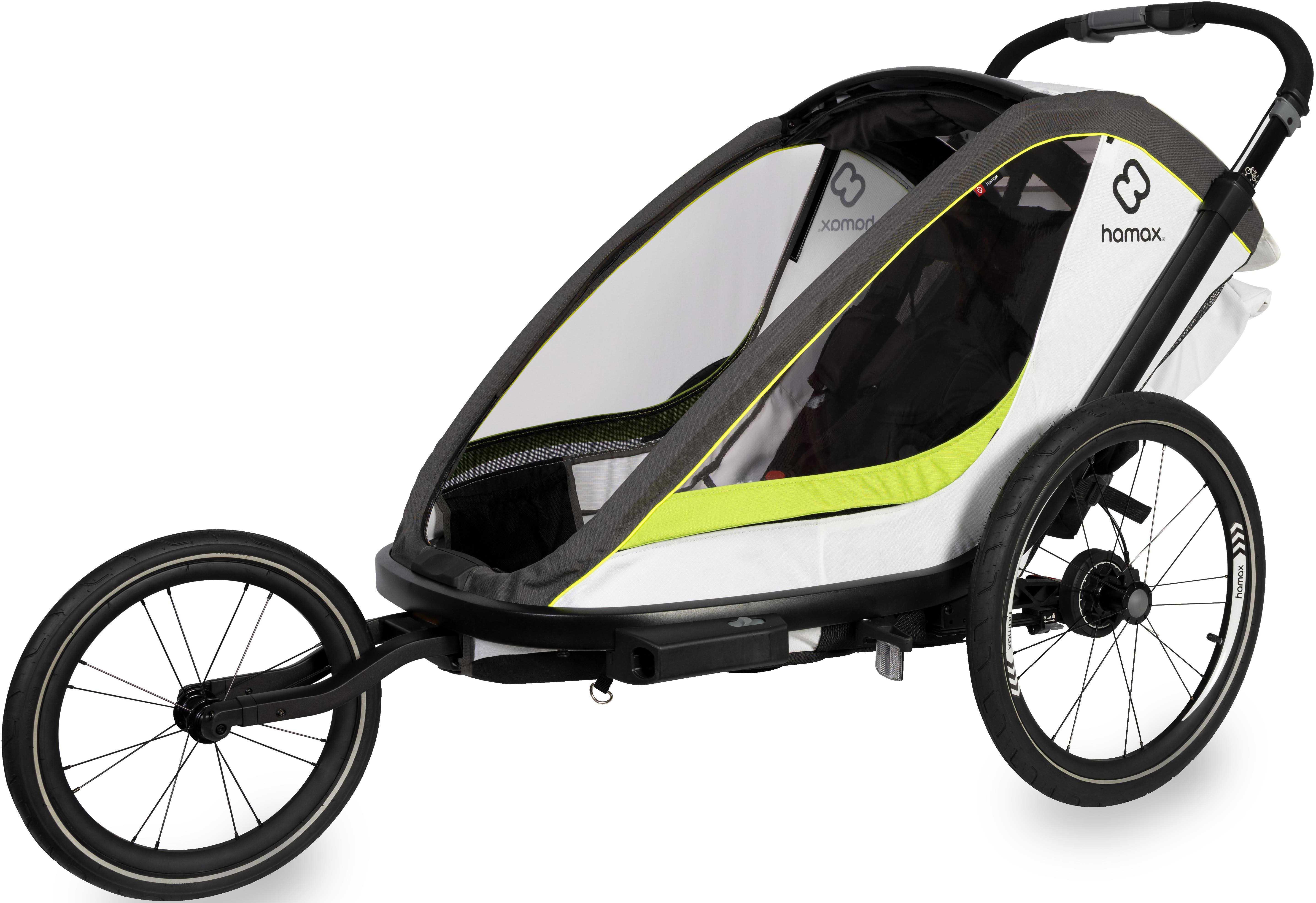 Breeze Twin Bike Trailer, Navy/Cream