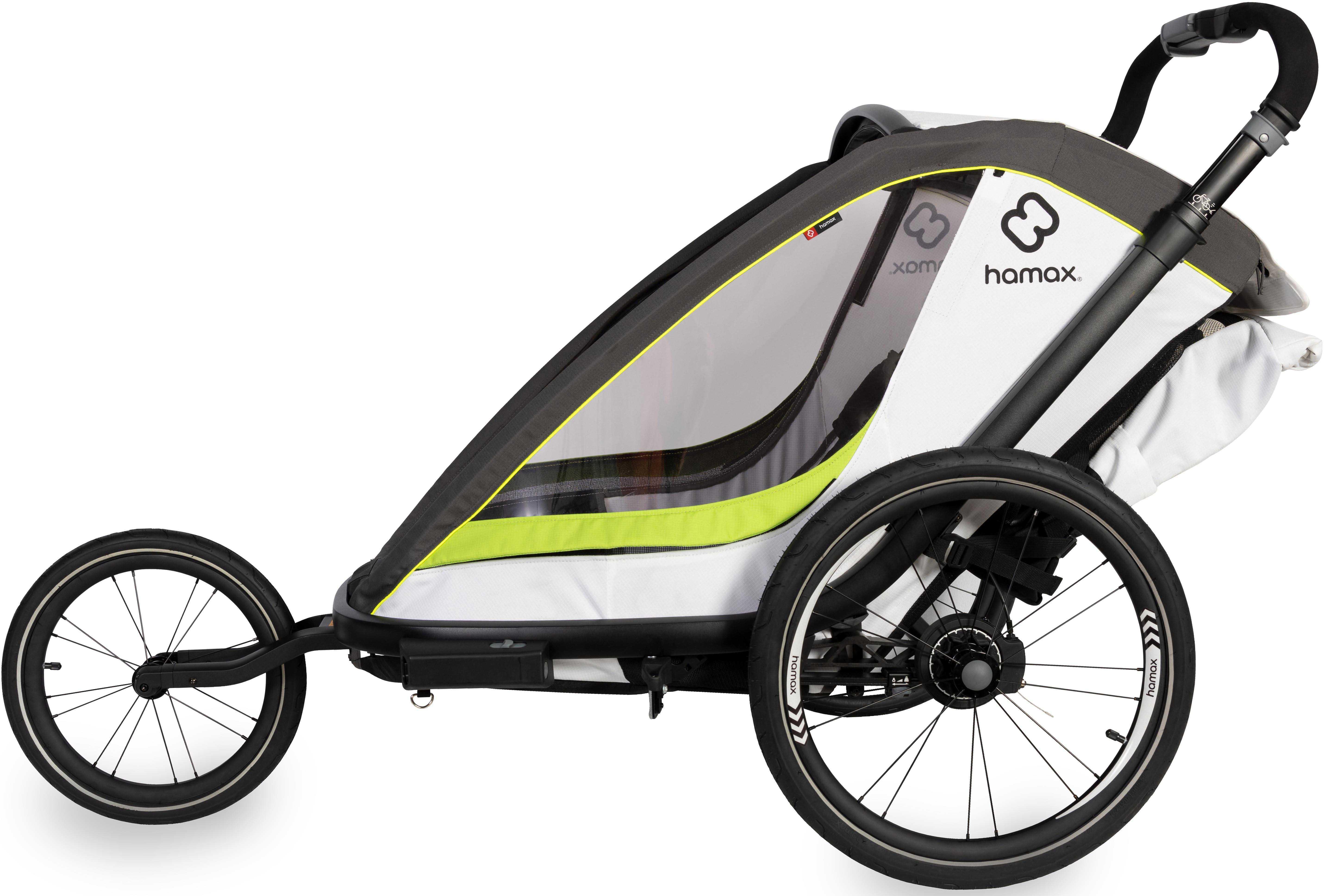 Breeze Twin Bike Trailer, Navy/Cream