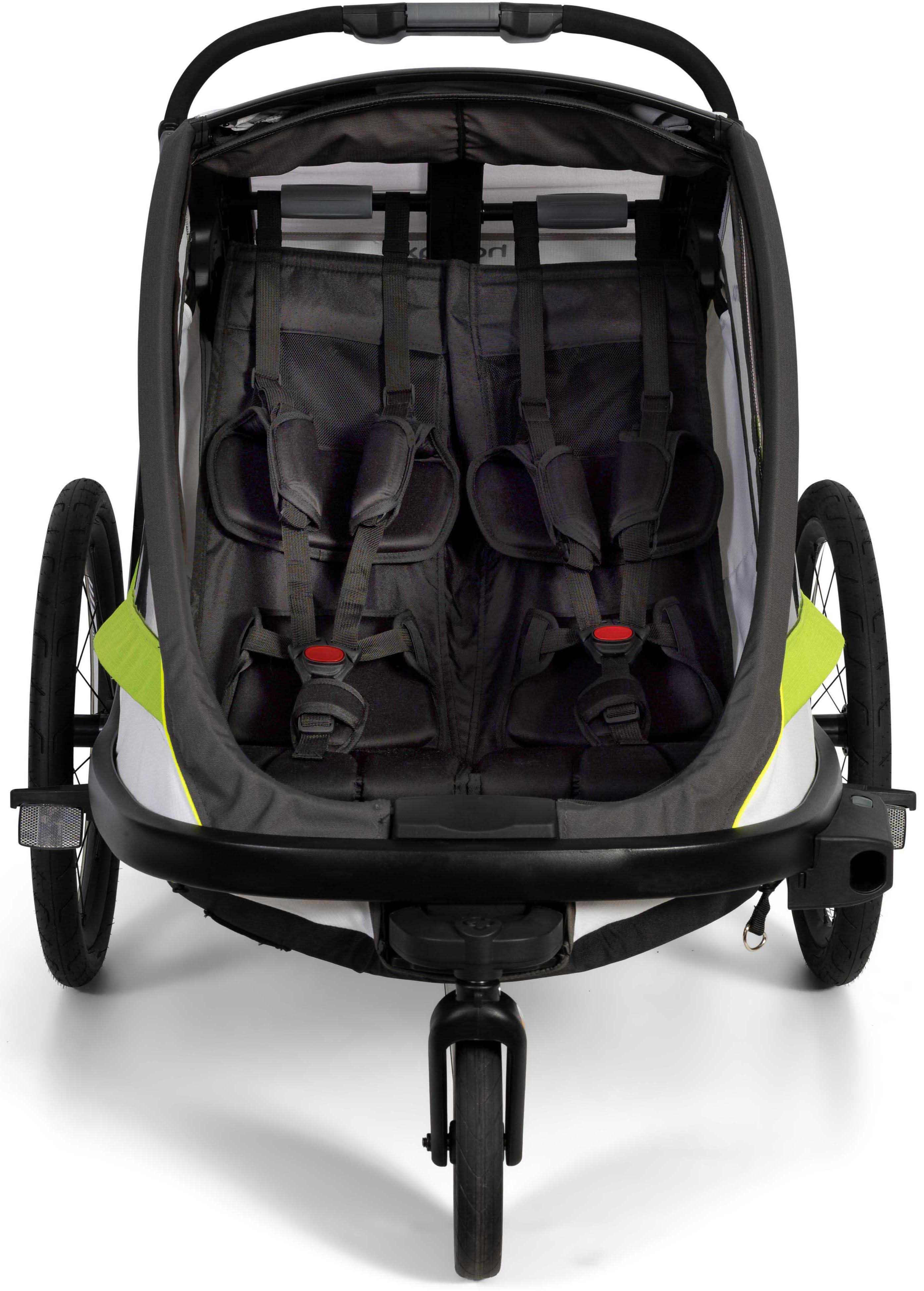 Breeze Twin Bike Trailer, Navy/Cream