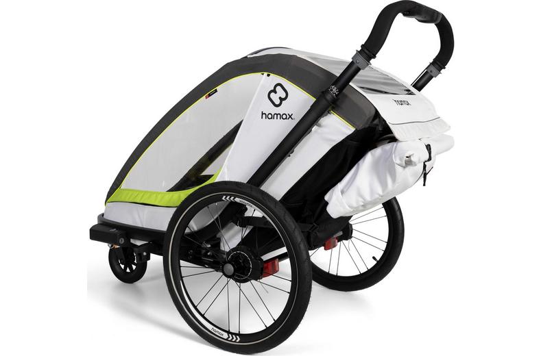 Breeze Twin Bike Trailer, Navy/Cream Breeze Twin Bike Trailer, Navy/Cream