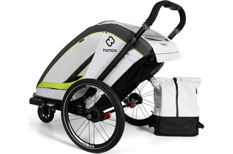 Breeze Twin Bike Trailer, Navy/Cream Breeze Twin Bike Trailer, Navy/Cream
