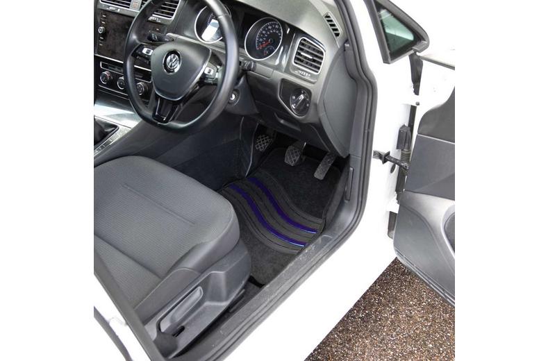 Streetwize Wave Carpet Car Mats - Blue Streetwize Wave Carpet Car Mats - Blue