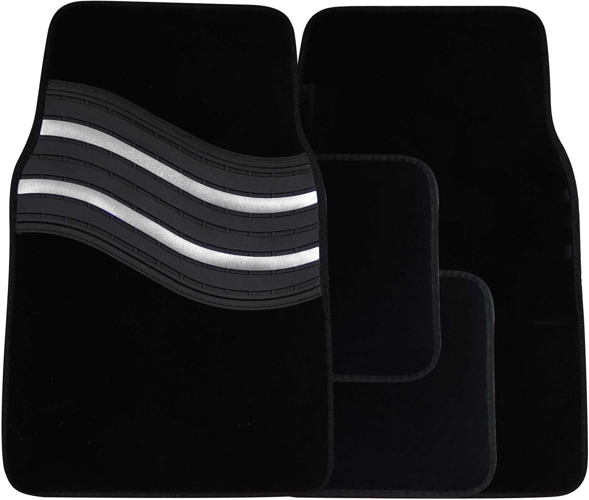 Streetwize Wave Carpet Car Mats - Silver
