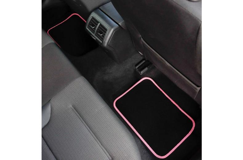 Streetwize Velour Pink with Heart Motif Carpet Mats Streetwize Velour Pink with Heart Motif Carpet Mats