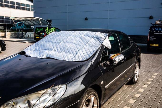 OPTIMAL half-garage frost protection UV protection sun tarpaulin for  Honda
