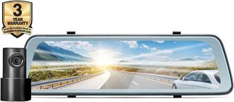 Road Angel Halo Vision 2K HD Front & Rear Dash Cam & LCD mirror screen