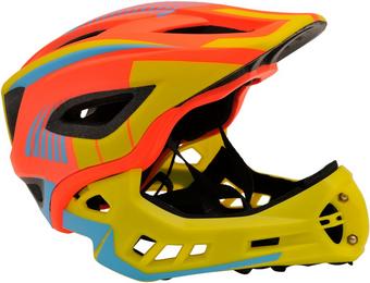 Kiddimoto Ikon Kids Helmet - Orange/Yellow