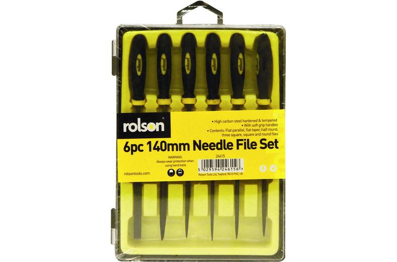 Rolson 6pc 140mm Needle File Set Rolson 6pc 140mm Needle File Set