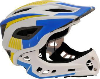 Kiddimoto Ikon Kids Helmet - White/Blue