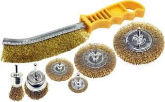 Rolson 7 Piece Wire Brush Set