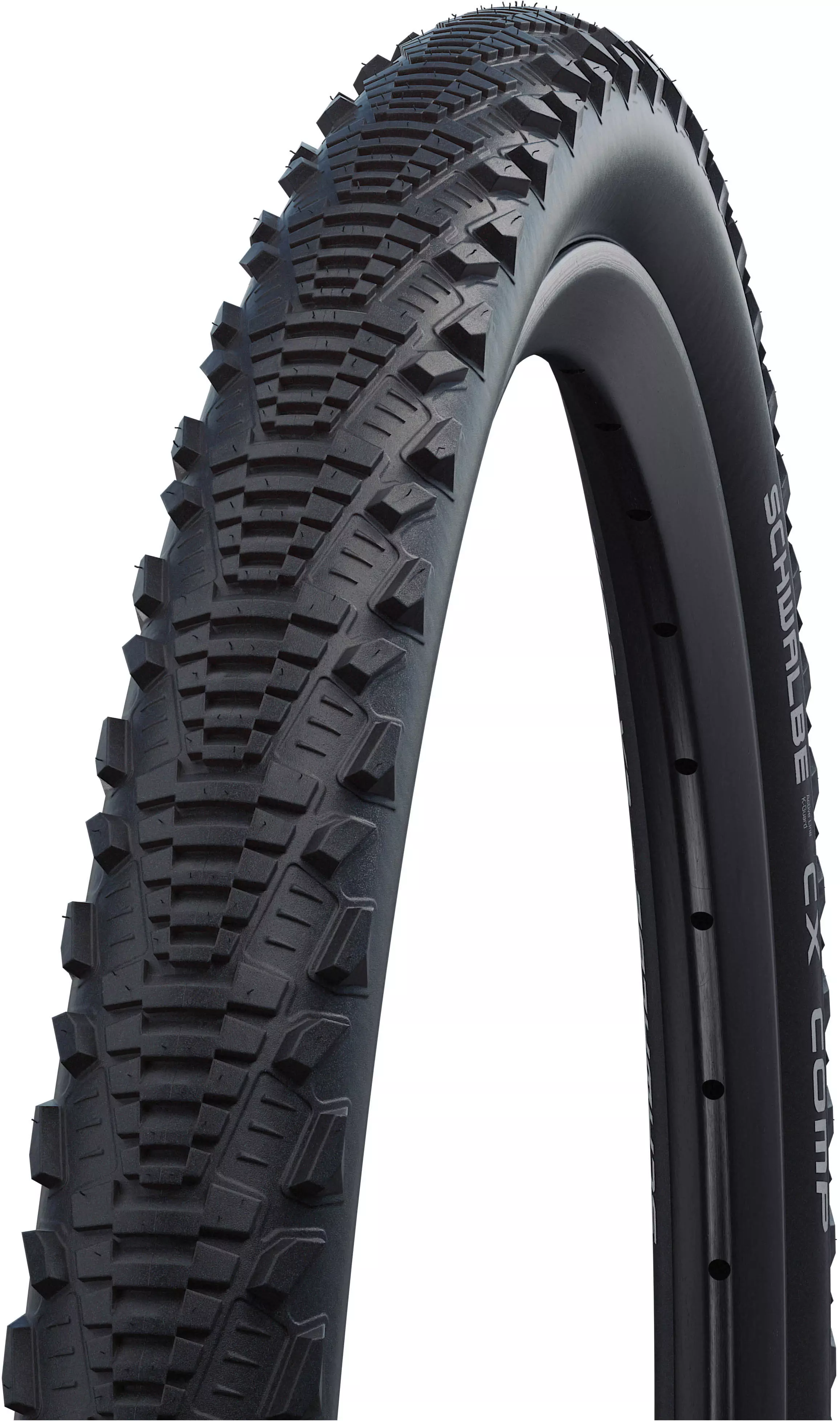 PAIR Schwalbe CX Comp 700x38c Hybrid Trekking Bike Tyres – Semi-Slick, Black, Kevlar Guard