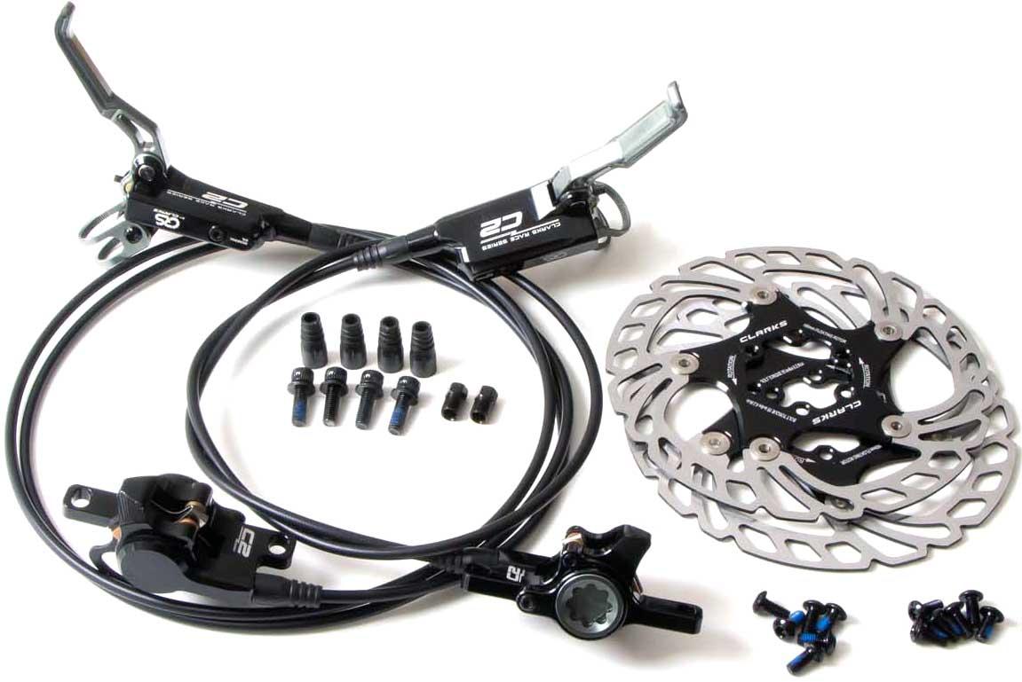 Clarks CRS C2 CNC 2 Piston Hydraulic Disc Brake Set