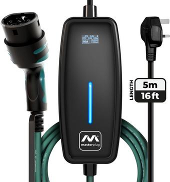 Masterplug Mode 2 EV Charge Cable 5m UK 13A Plug to Type 2