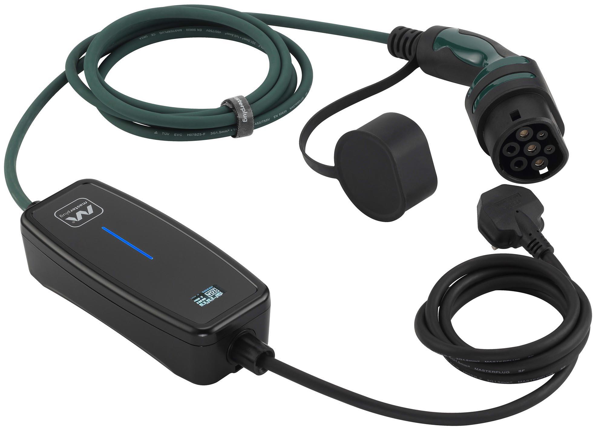 Masterplug Mode 2 EV Charge Cable 5m UK 13A Plug to Type 2
