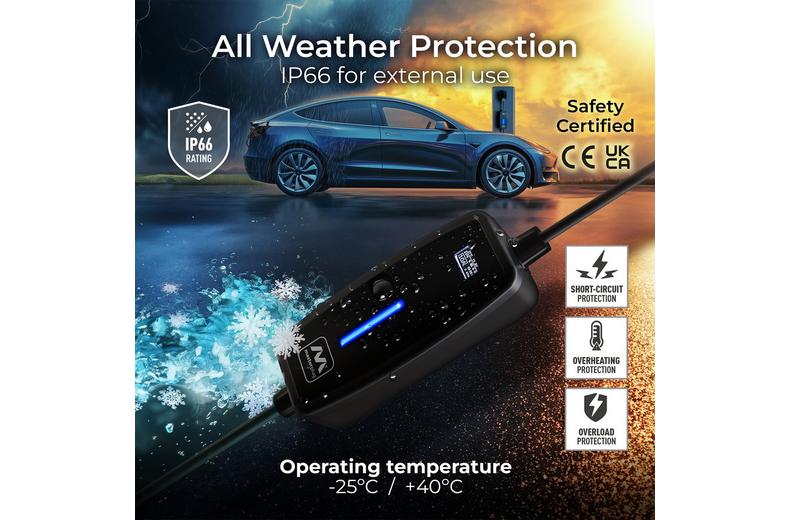 Masterplug Mode 2 EV Charge Cable 5m UK 13A Plug to Type 2 Masterplug Mode 2 EV Charge Cable 5m UK 13A Plug to Type 2