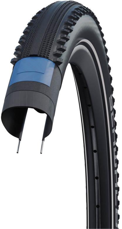 Schwalbe Hurricane Wired Bike Tyre RaceGuard 27.5x2.25" Black/Reflex