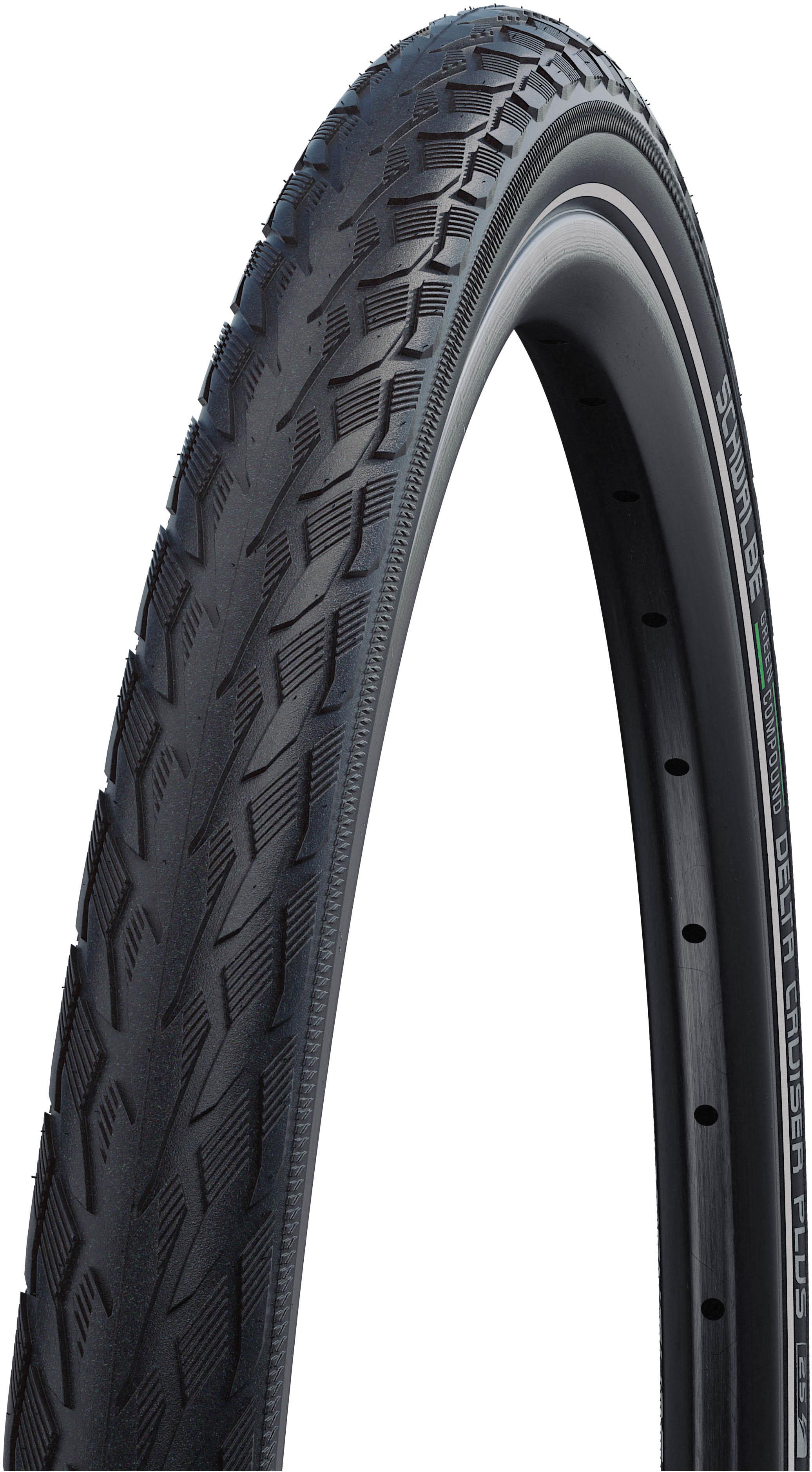 Halfords Schwalbe Delta Cruiser Plus Bike Tyre 700x28c Black/Reflex | Pricematch, Extra 8% off for BC Members, Free Bike Health Check, Cycle2Work Scheme & 0% APR Finance.