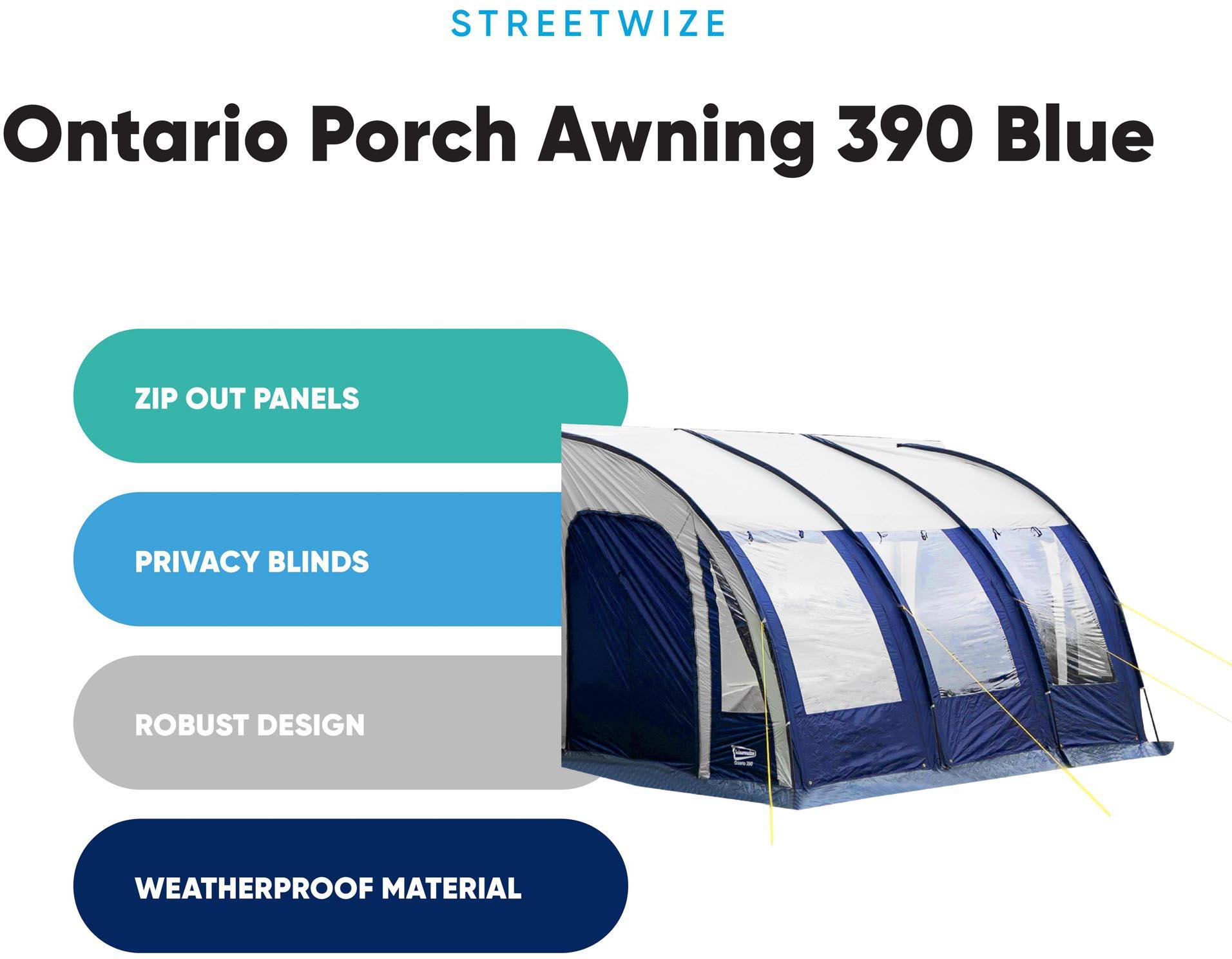 Leisurewize 390 Blue Ontario Awning
