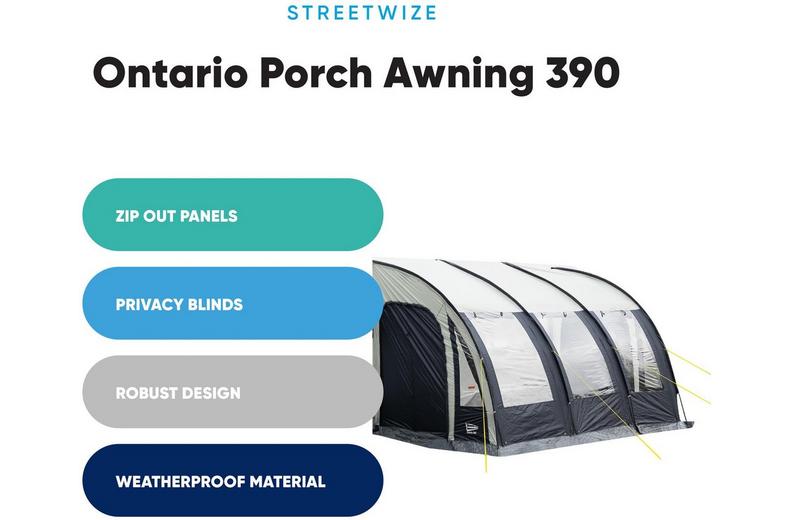 Leisurewize 390 Charcoal Ontario Awning Leisurewize 390 Charcoal Ontario Awning