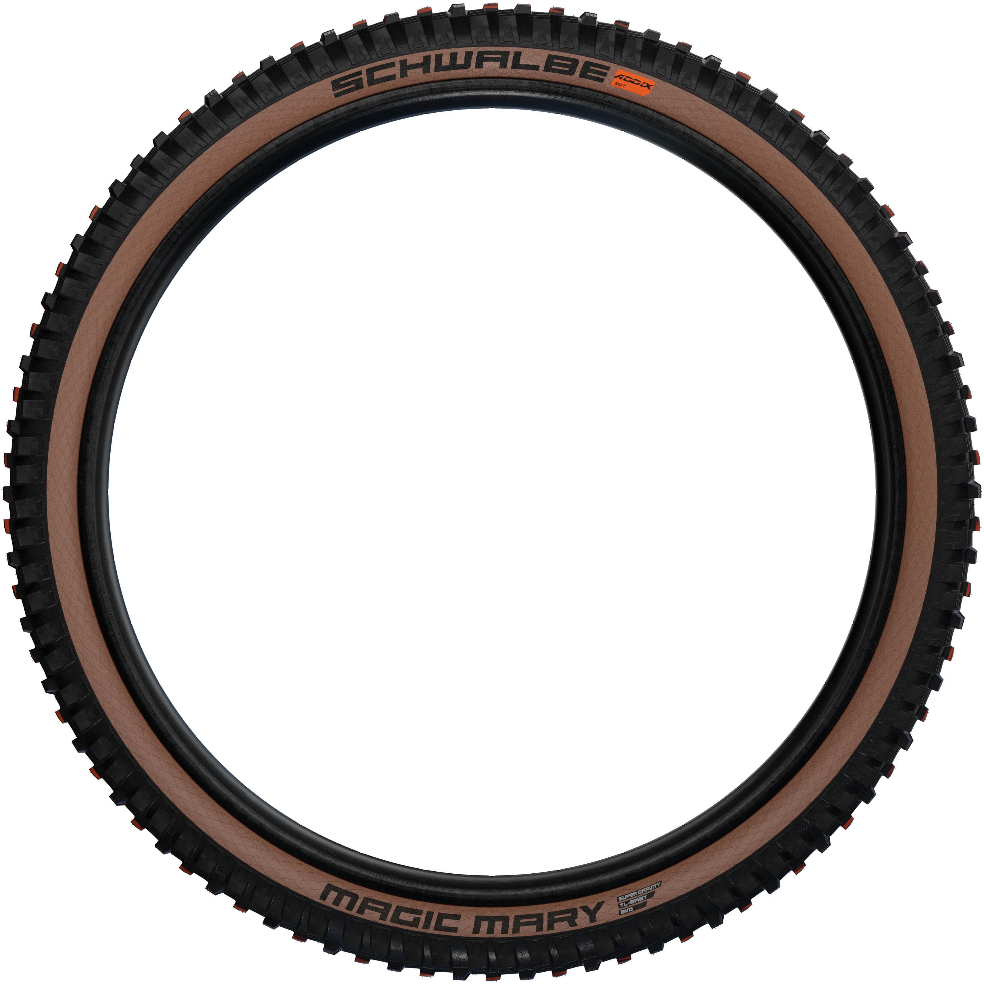 Schwalbe Magic Mary Evolution Super Gravity MTB Tyre 27.5x2.40" Bronze Sidewall Addix Soft