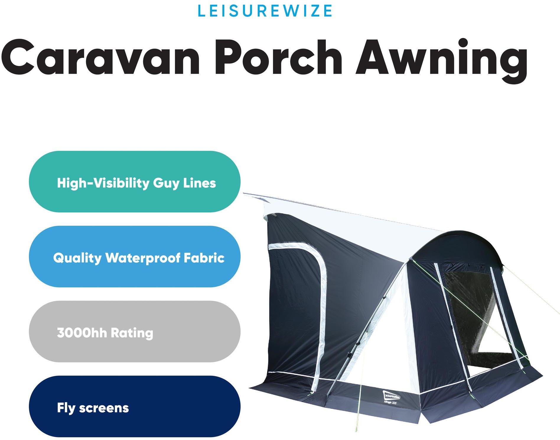 Leisurewize Mirage 325 Caravan Awning