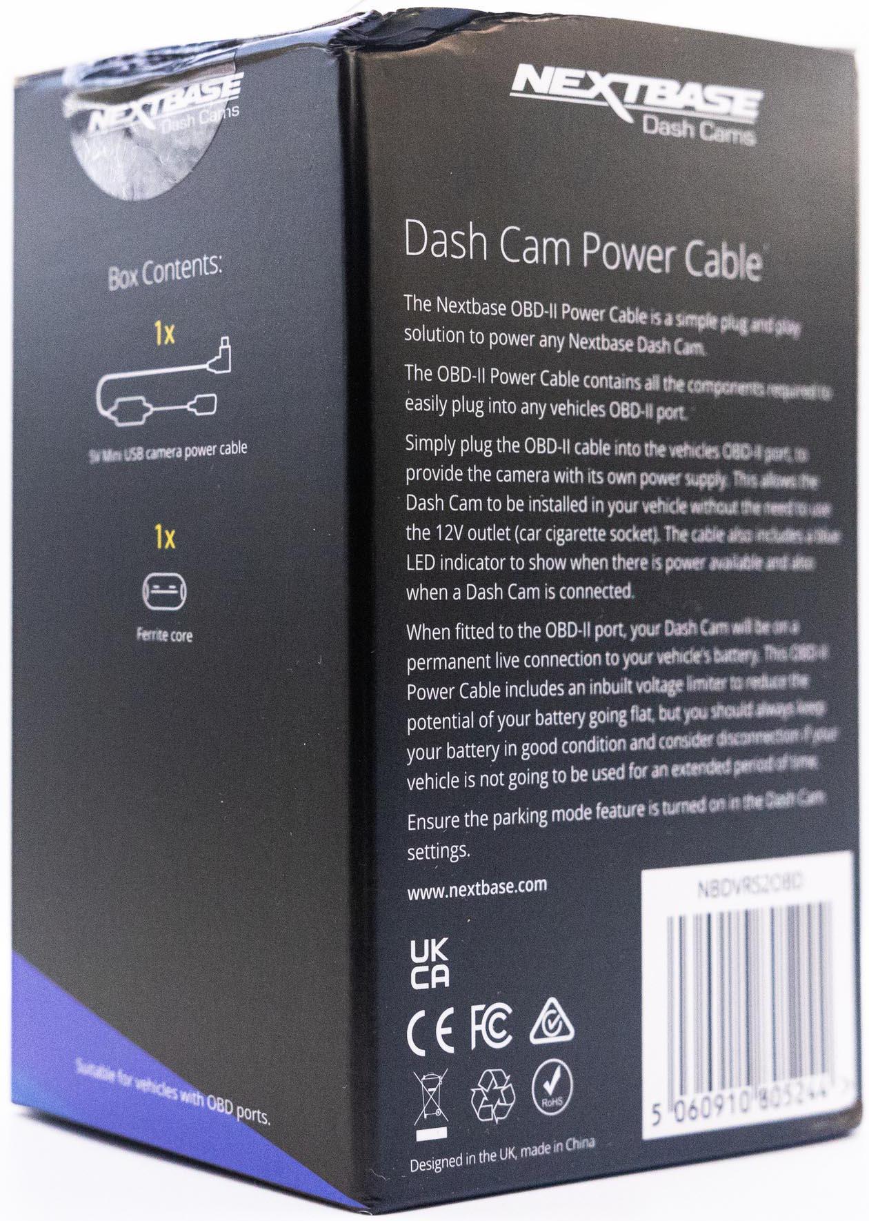 Nextbase OBD Power Cable