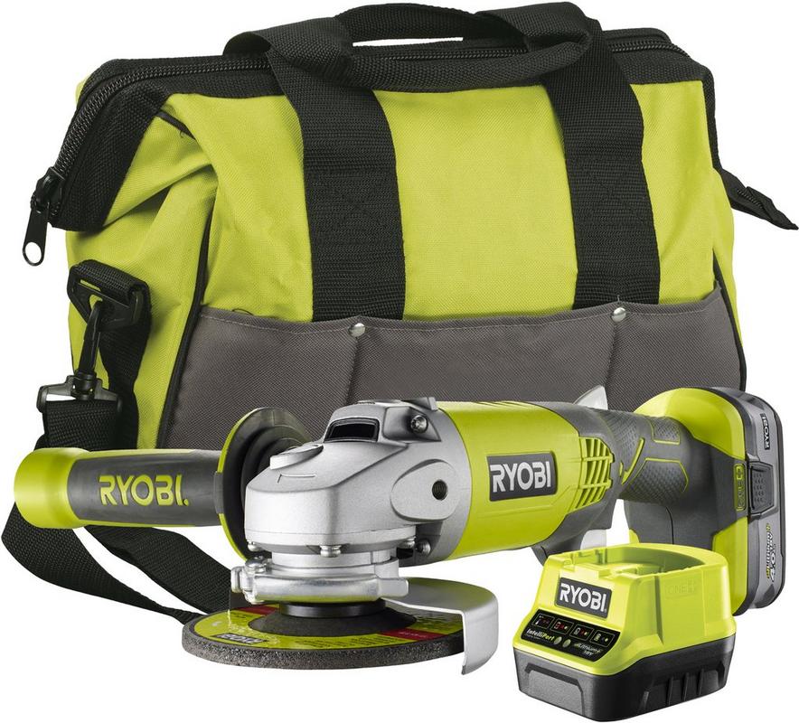 Ryobi 18V ONE Angle Grinder Starter Kit 1x4.0Ah Halfords UK