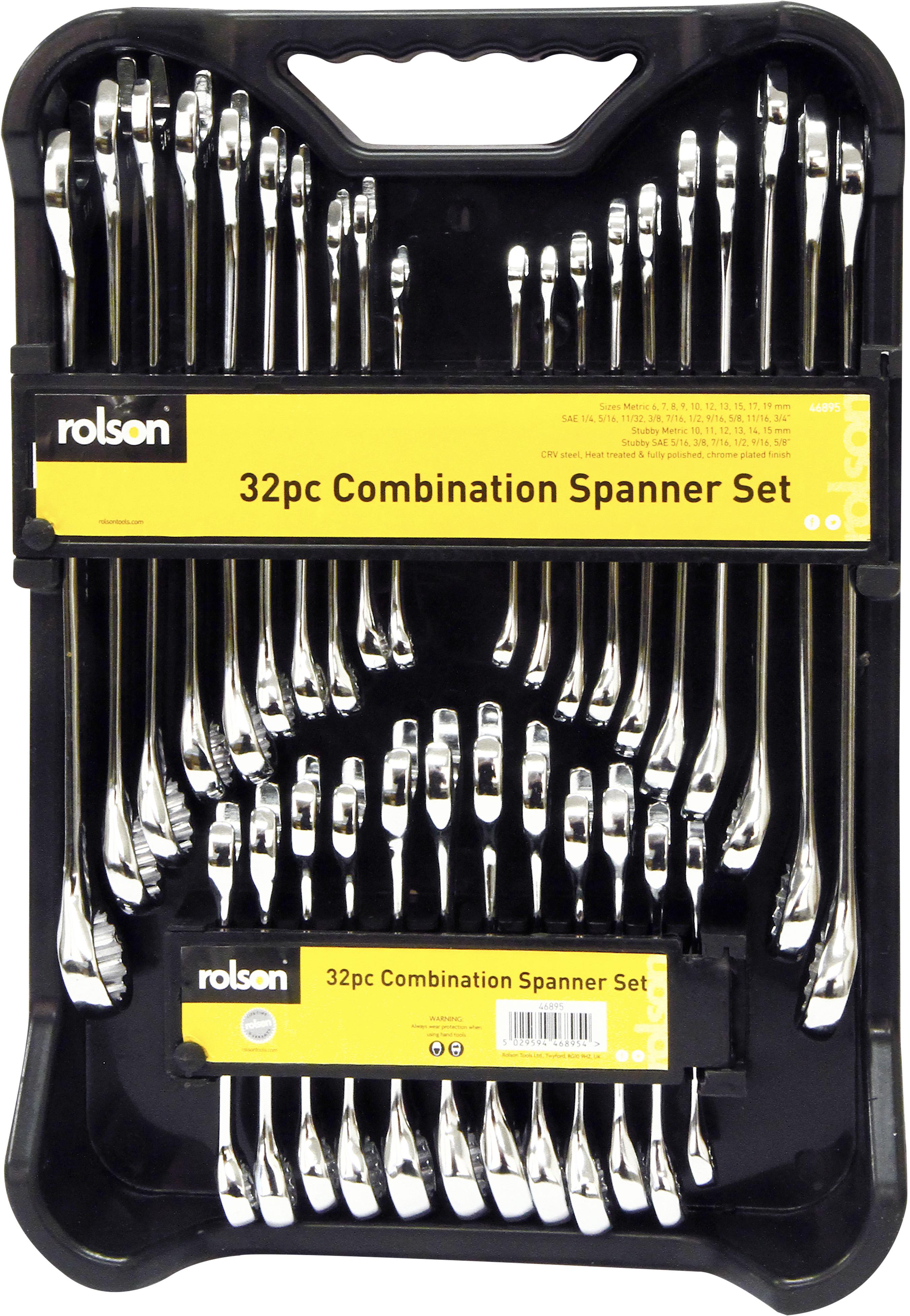 Rolson 32pc Spanner Set CRV Polished