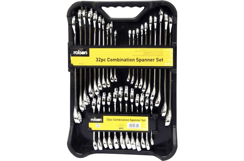 Rolson 32pc Spanner Set CRV Polished Rolson 32pc Spanner Set CRV Polished