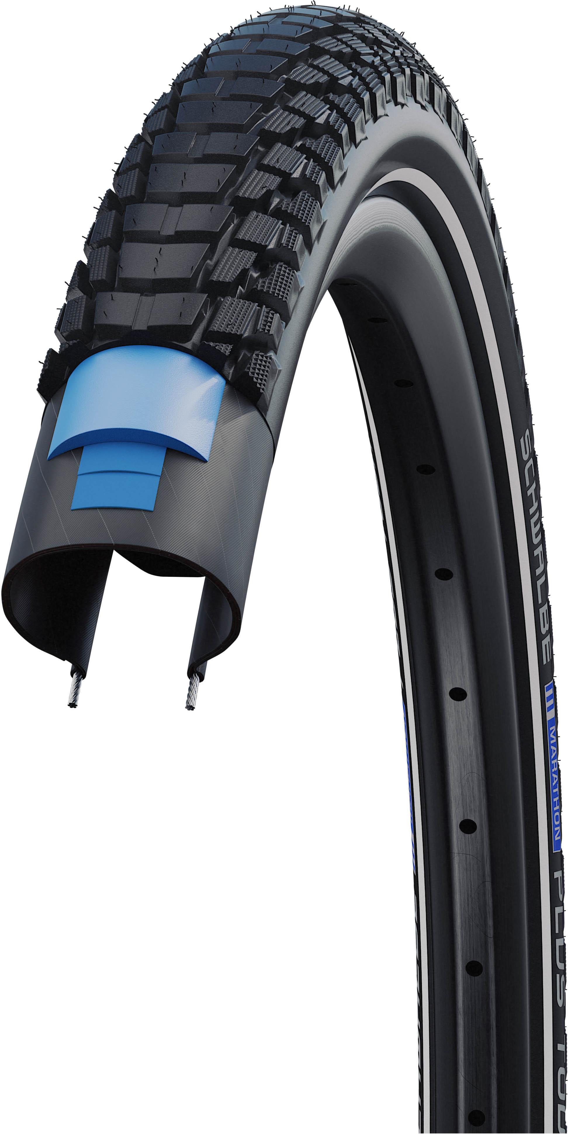 Schwalbe Marathon Plus Tour Bike Tyre 700x35c Black/Reflex