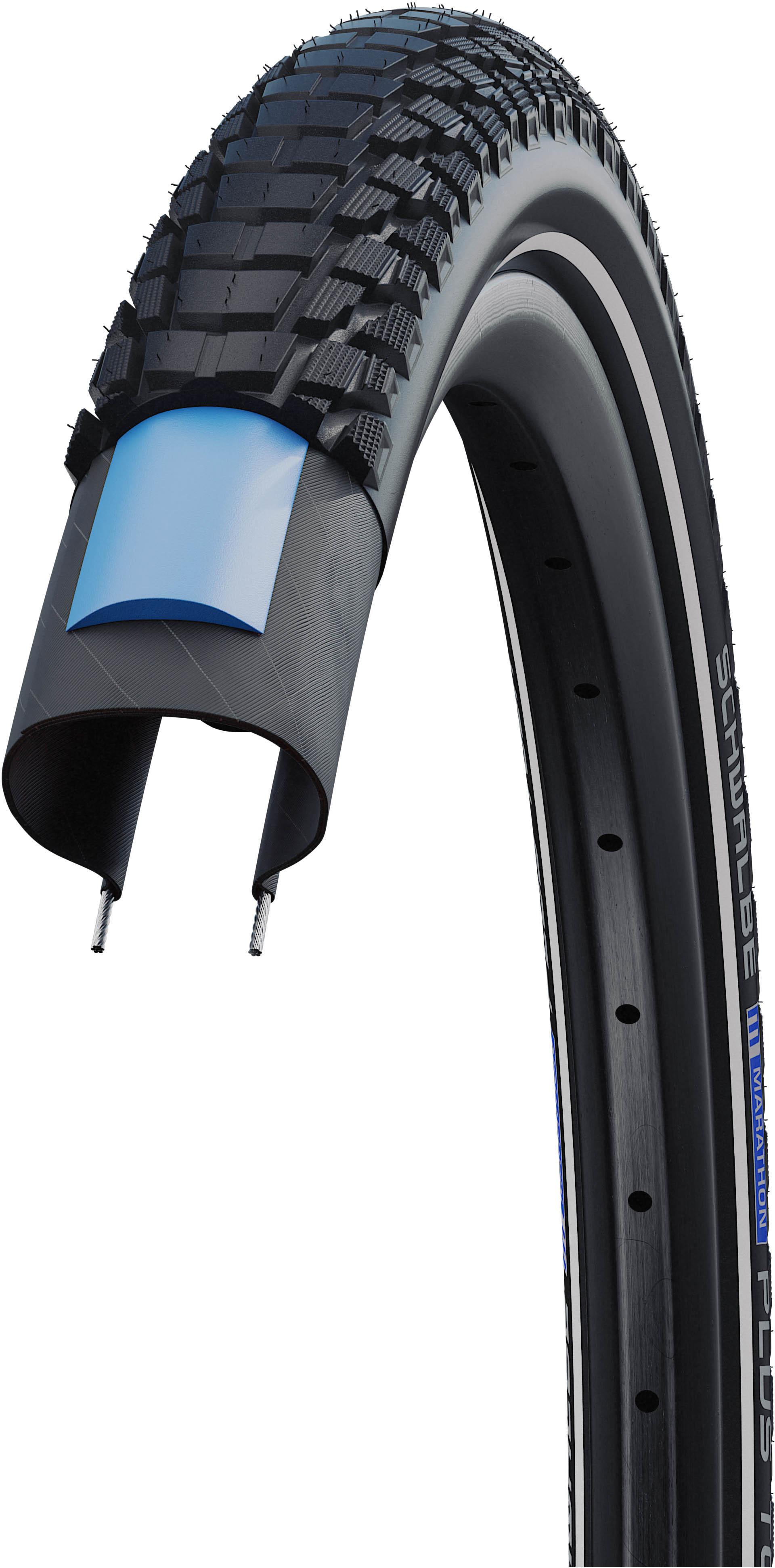 Schwalbe Marathon Plus Tour Bike Tyre 700x35c Black/Reflex