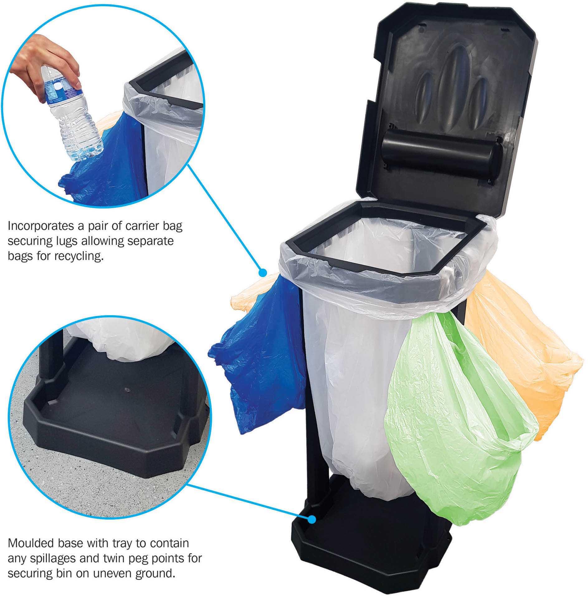 Leisurewize Eco-Bin - Black