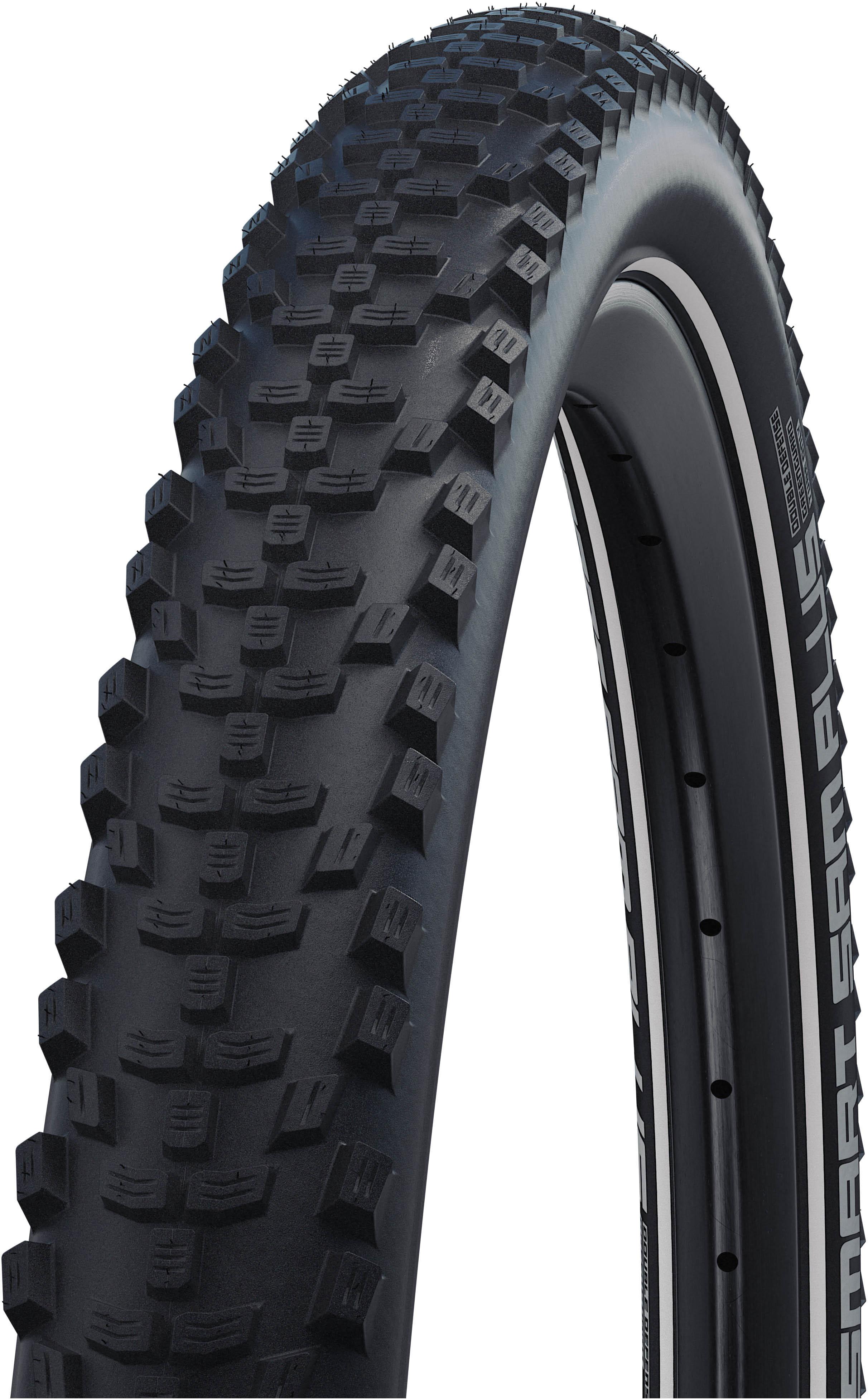 Halfords Schwalbe Smart Sam Plus Wired Bike Tyre 27.5x2.25 inch Black | Pricematch, Extra 8% off for BC Members, Free Bike Health Check, Cycle2Work Scheme & 0% APR Finance.