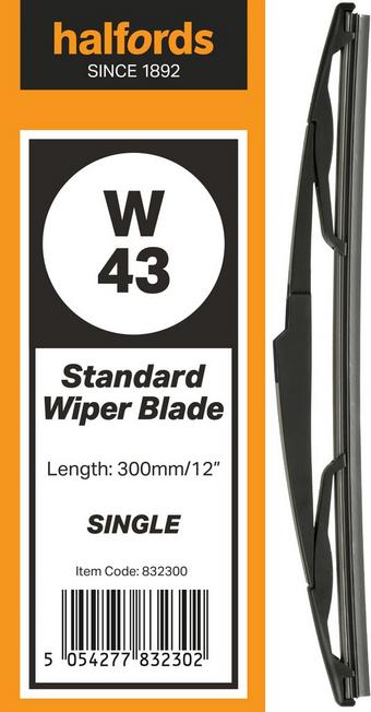 Halfords W43 Wiper Blade - Single