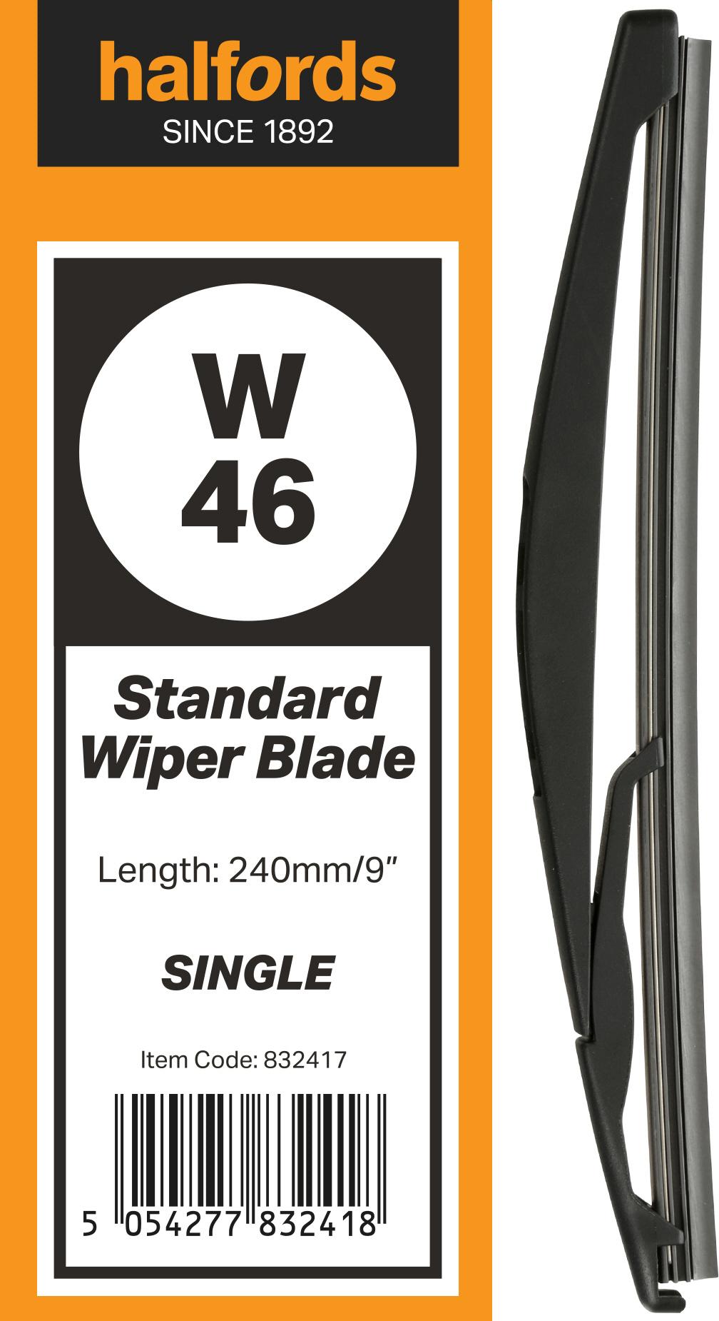 Halfords W46 Wiper Blade - Single