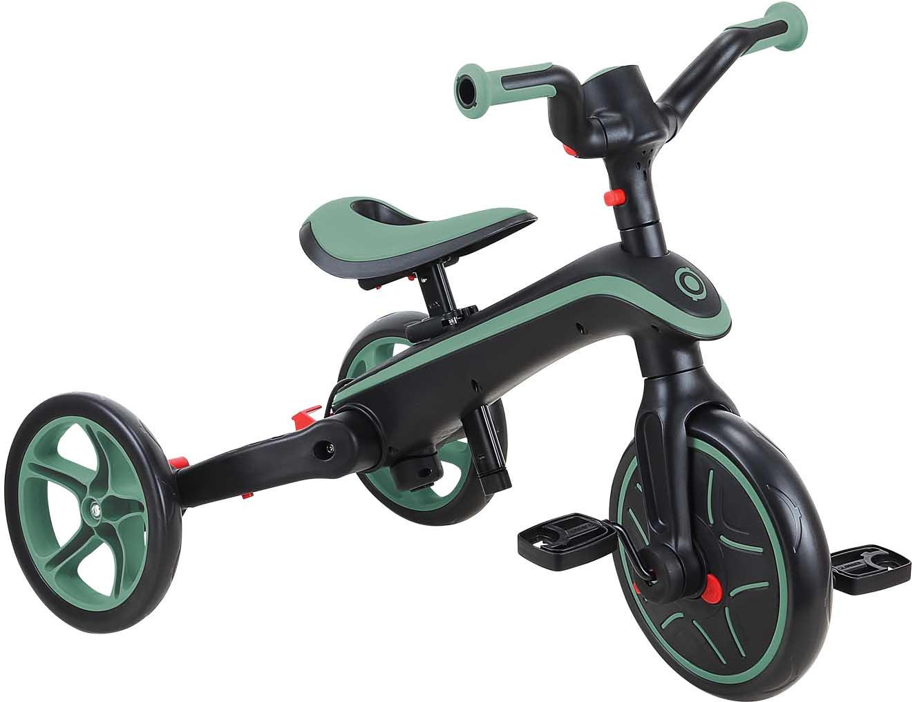Globber Explorer 4 in 1 Foldable Trike - Olive