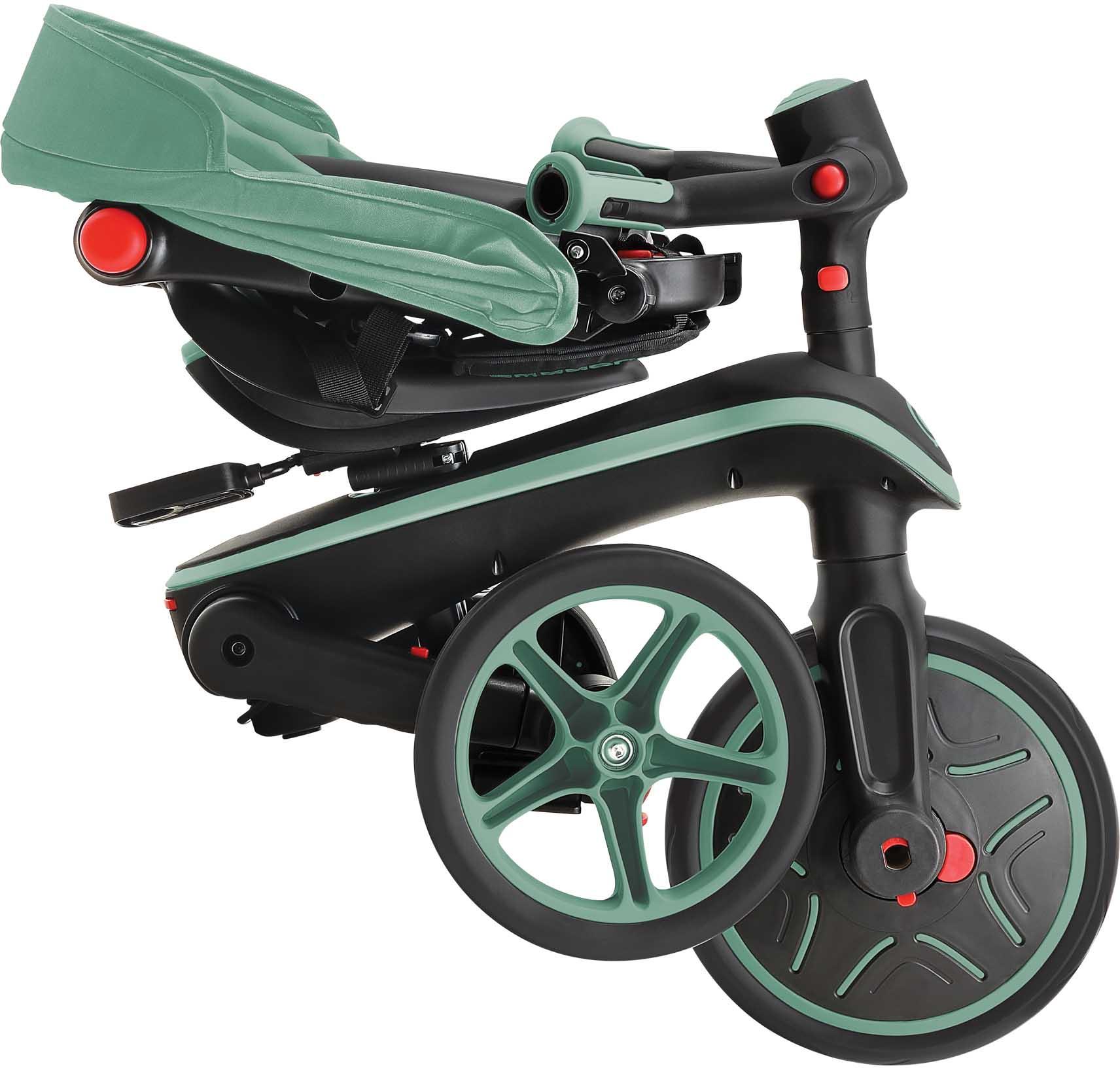 Globber Explorer 4 in 1 Foldable Trike - Olive