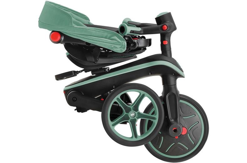 Globber Explorer 4 in 1 Foldable Trike - Olive Globber Explorer 4 in 1 Foldable Trike - Olive