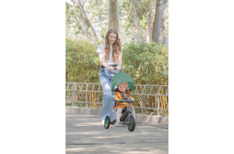 Globber Explorer 4 in 1 Foldable Trike - Olive Globber Explorer 4 in 1 Foldable Trike - Olive
