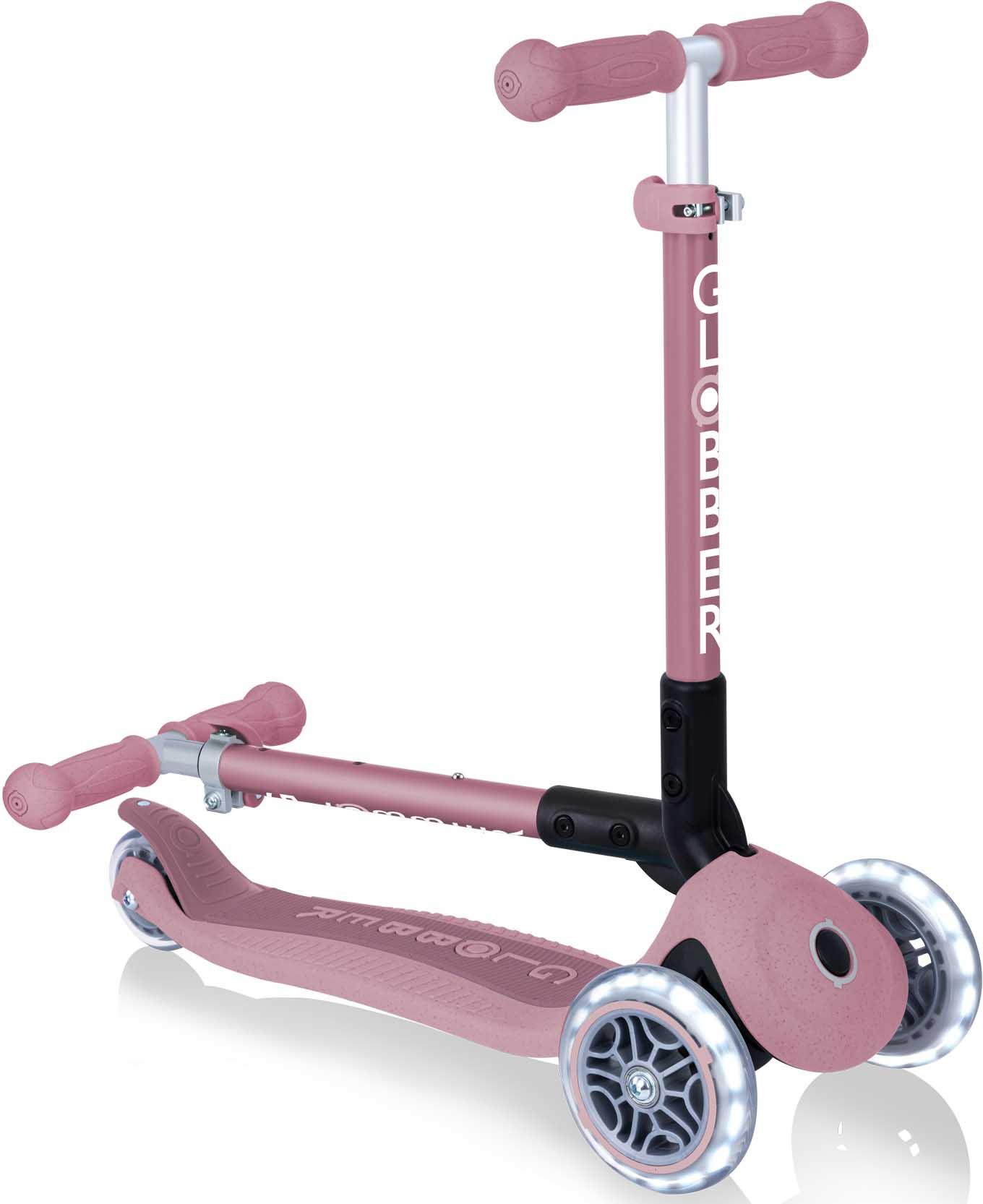 Globber Junior Foldable Lights Eco Kids Scooter