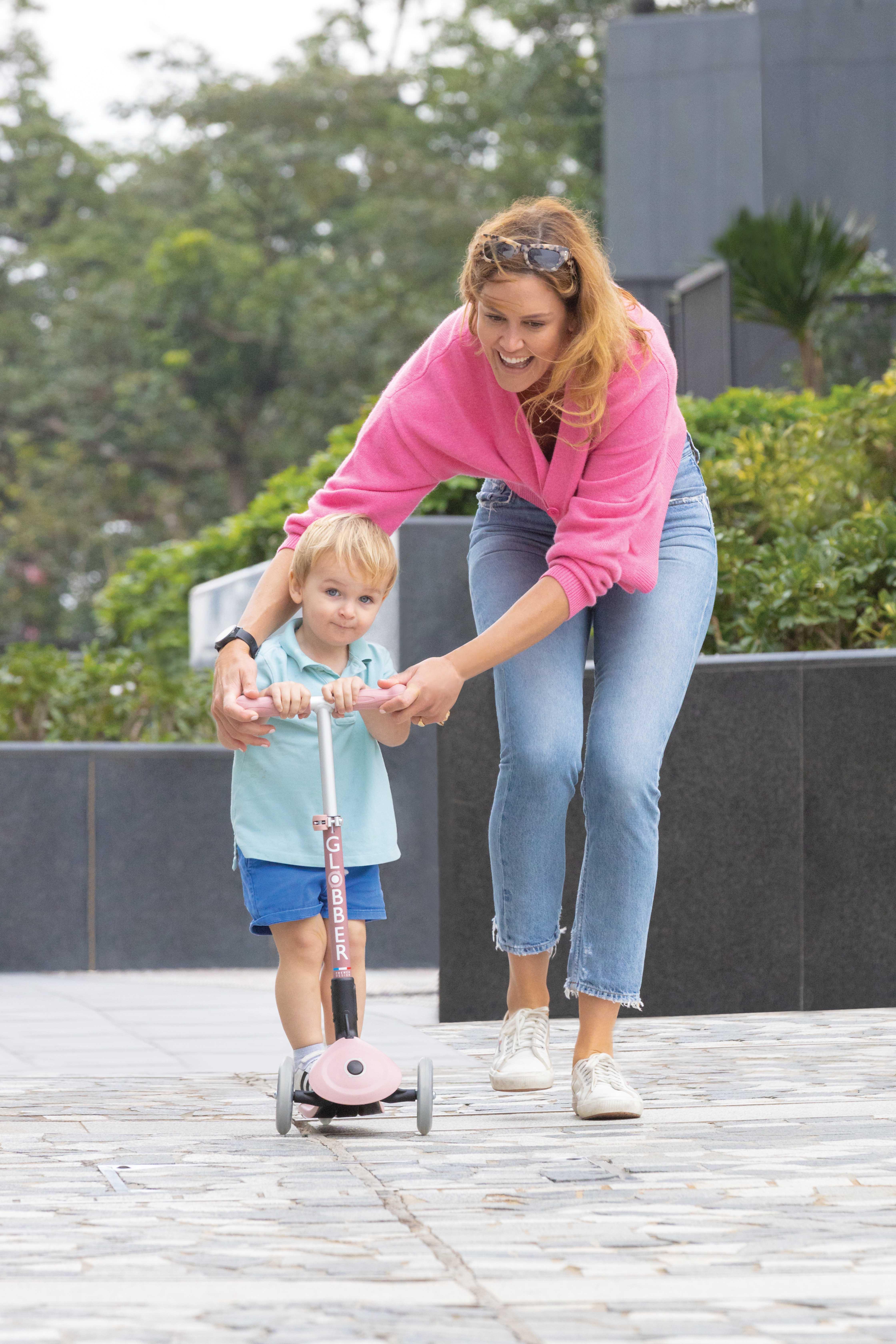 Globber Junior Foldable Lights Eco Kids Scooter