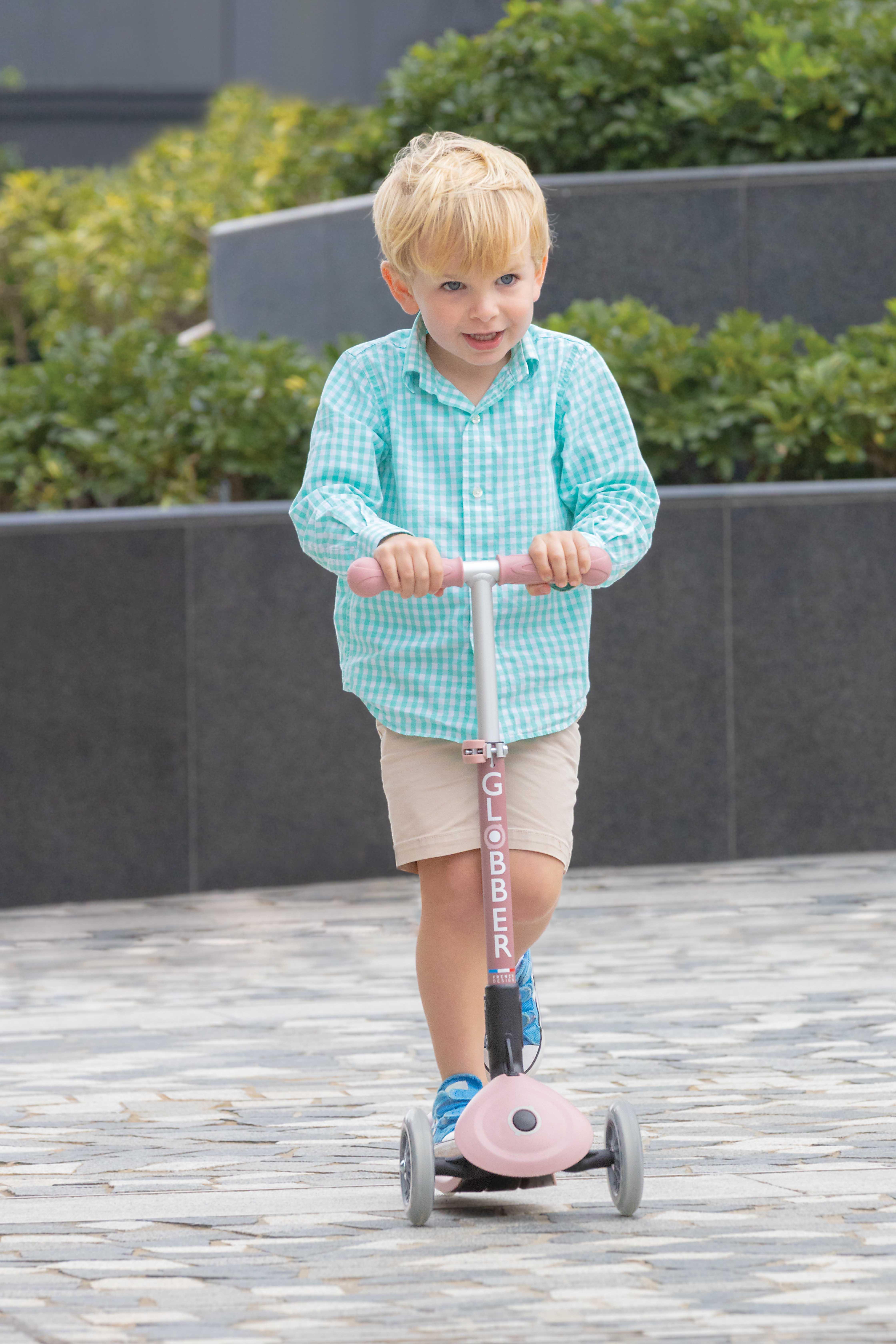 Globber Junior Foldable Lights Eco Kids Scooter