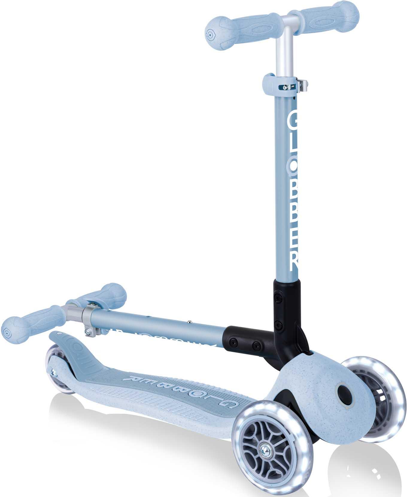 Globber Junior Foldable Lights Eco Kids Scooter