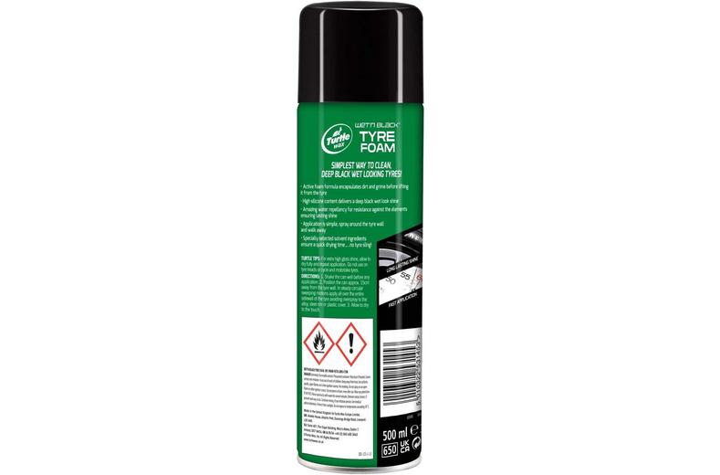 Turtle Wax Wet & Black Tyre Foam 500ML Turtle Wax Wet & Black Tyre Foam 500ML