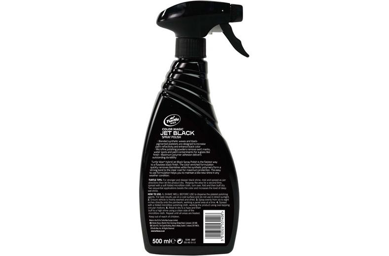 Turtle Wax Hybrid Jet Black Spray Polish 500ML Turtle Wax Hybrid Jet Black Spray Polish 500ML