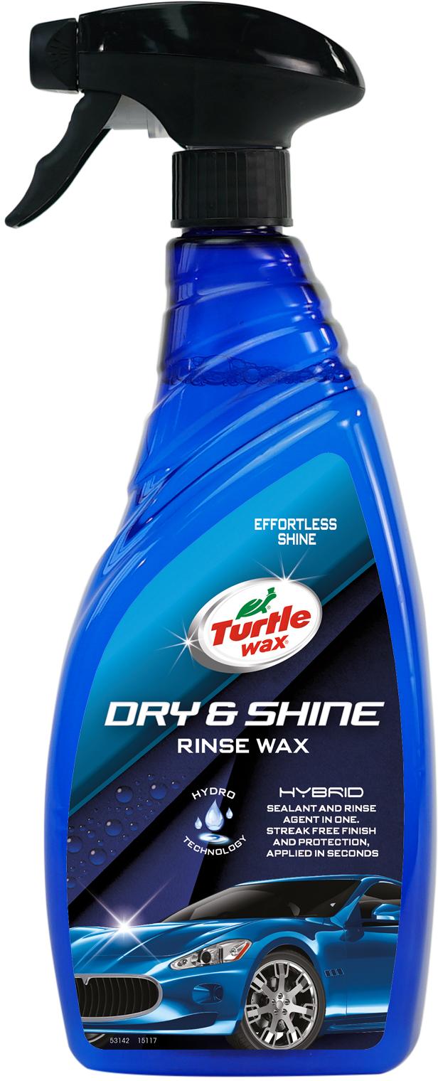 Turtle Wax Hybrid Dry & Shine Rinse Wax 750Ml