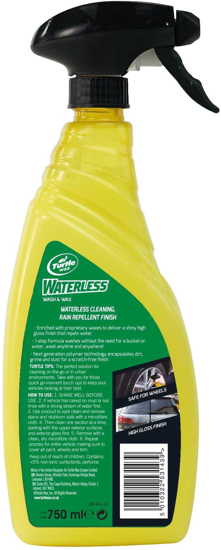 Turtle Wax Hybrid Waterless Wash & Wax 750ML
